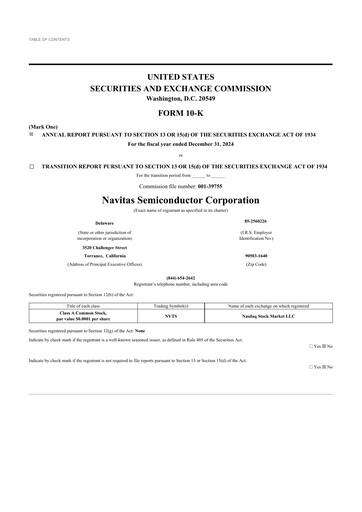Thumbnail Navitas Semiconductor 10-K Annual Report 2024