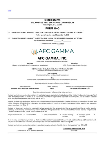 Thumbnail 	Advanced Flower Capital 10-Q Quarterly Report FY2023 