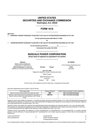 Thumbnail NuScale Power 10-Q Quarterly Report FY 