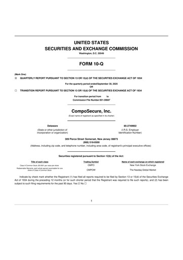 Thumbnail CompoSecure 10-Q Quarterly Report FY2025 