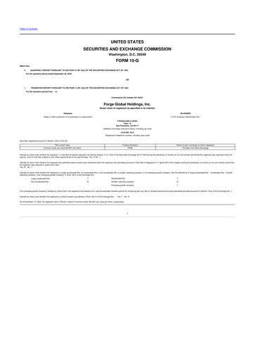 Thumbnail Forge Global 10-Q Quarterly Report FY2025 