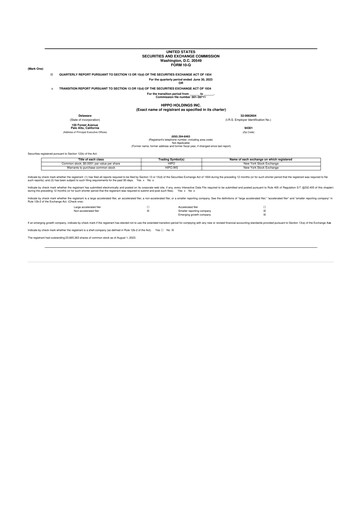 Thumbnail 	Hippo Holdings 10-Q Quarterly Report FY2023 