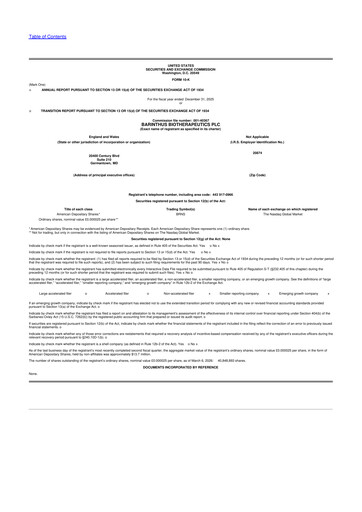 Thumbnail Barinthus Biotherapeutics 10-K Annual Report 2025