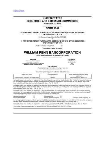 Thumbnail William Penn Bancorporation 10-Q Quarterly Report FY2023 