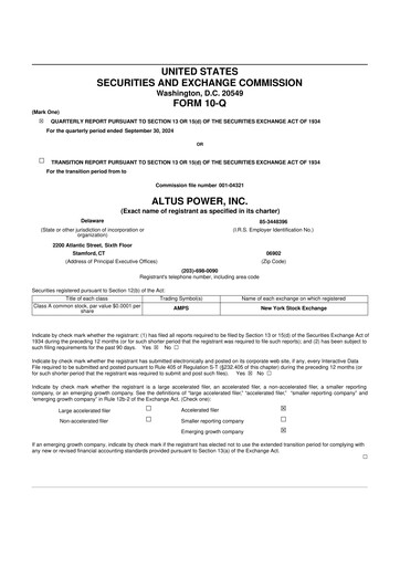 Thumbnail Altus Power 10-Q Quarterly Report FY2024 