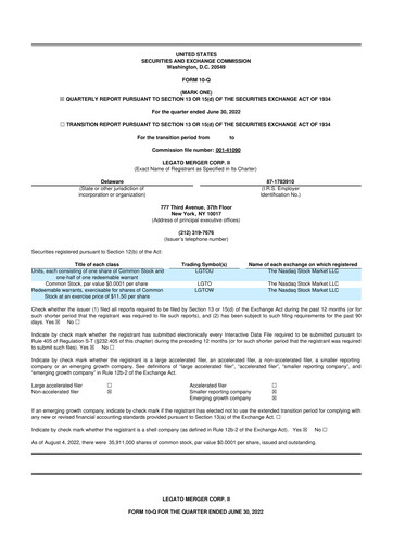 Vorschaubild Southland Holdings 10-Q Quartalsbericht  