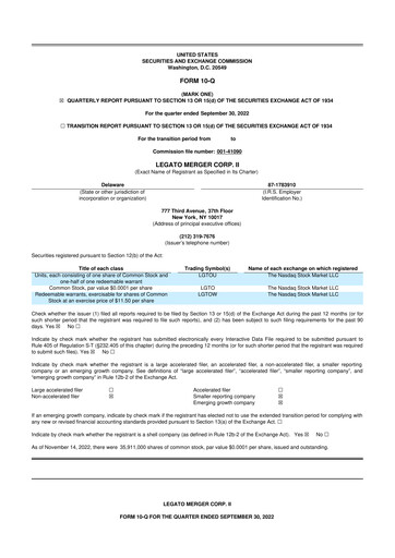 Vorschaubild Southland Holdings 10-Q Quartalsbericht  