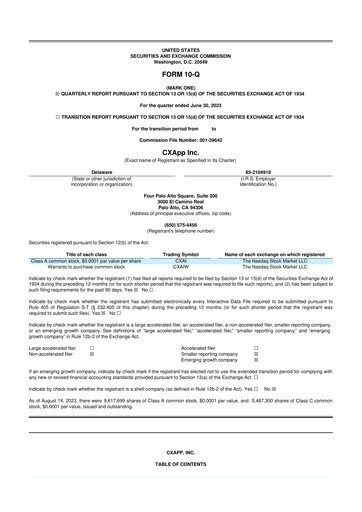 Thumbnail CXApp 10-Q Quarterly Report FY2023 