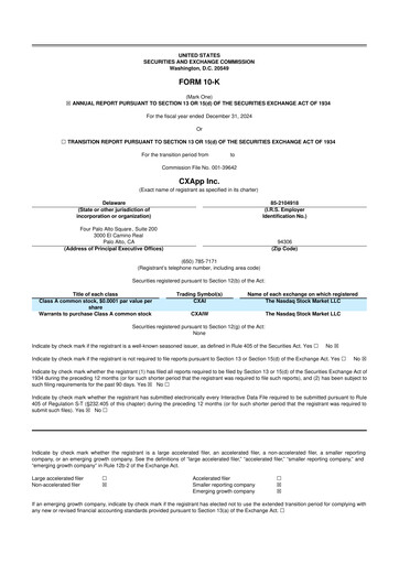 Thumbnail CXApp 10-K Annual Report 2024