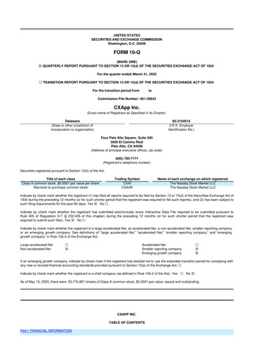 Thumbnail CXApp 10-Q Quarterly Report FY2025 