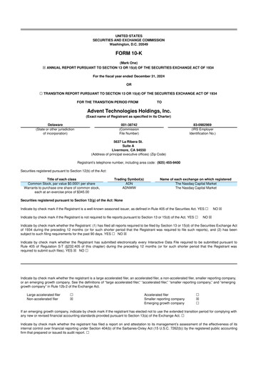 Thumbnail Advent Technologies 10-K Annual Report 2024