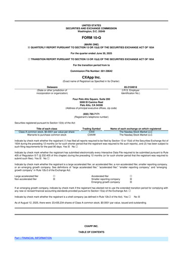 Thumbnail CXApp 10-Q Quarterly Report FY2025 