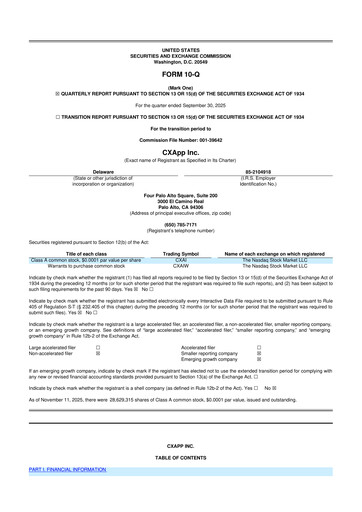 Thumbnail CXApp 10-Q Quarterly Report FY2025 