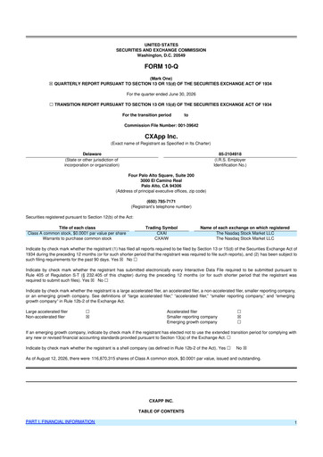 Thumbnail CXApp 10-Q Quarterly Report FY2026 