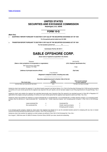 Thumbnail Sable Offshore 10-Q Quarterly Report FY2026 