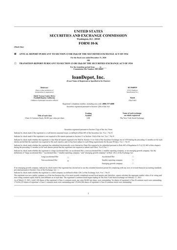 Thumbnail loanDepot 10-K Annual Report 