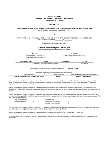 Thumbnail Shoals Technologies 10-Q Quarterly Report FY2021 