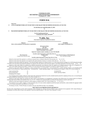 Thumbnail N-Able 10-K Annual Report 2021