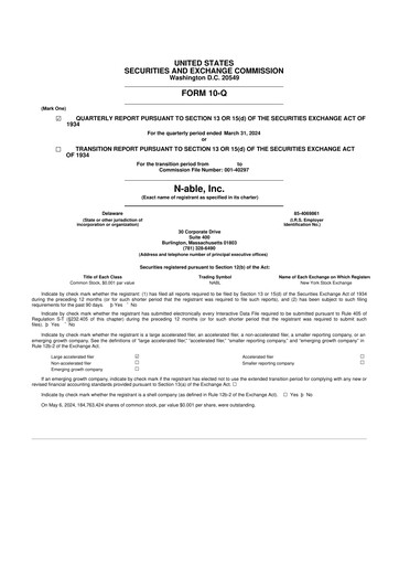 Thumbnail N-Able 10-Q Quarterly Report FY2024 