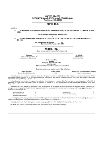 Thumbnail N-Able 10-Q Quarterly Report FY2025 