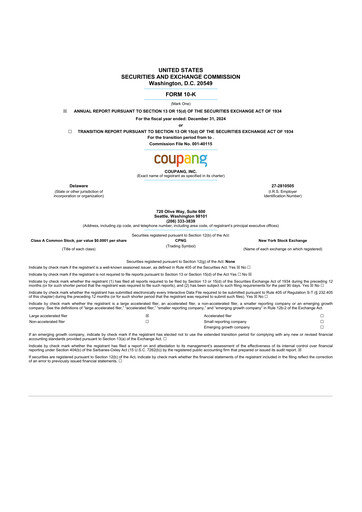 Thumbnail Coupang 10-K Annual Report 2024