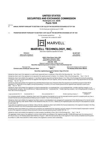 Thumbnail Marvell Technology 10-K Annual Report 2026