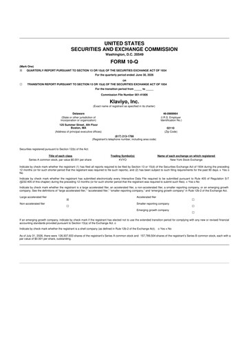 Thumbnail Klaviyo 10-Q Quarterly Report FY2026 