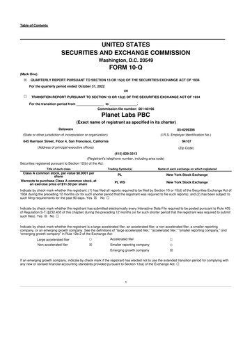 Miniature Planet Labs 10-Q Rapport trimestriel 2023 