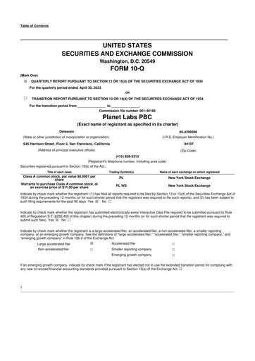 Miniature Planet Labs 10-Q Rapport trimestriel 2024 