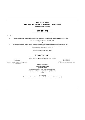 Thumbnail Symbotic 10-Q Quarterly Report FY 