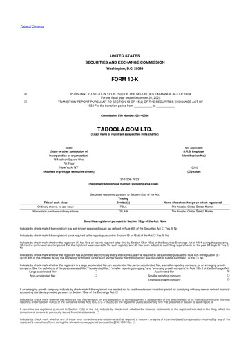 Vorschaubild Taboola.com 10-K Jahresbericht 2025