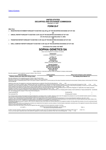 Thumbnail SOPHiA GENETICS 20-F Annual Report 2025