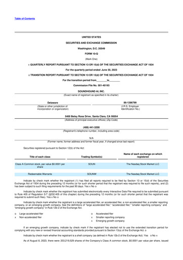 Miniature SoundHound AI 10-Q Rapport trimestriel 2023 