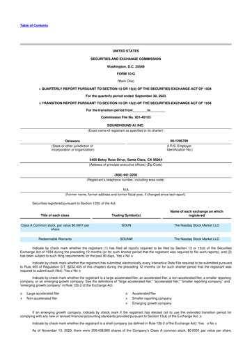 Miniature SoundHound AI 10-Q Rapport trimestriel 2023 