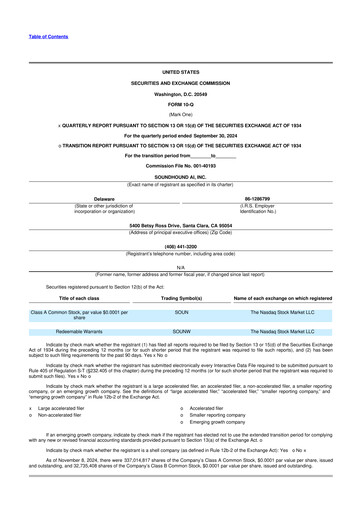 Miniature SoundHound AI 10-Q Rapport trimestriel 2024 