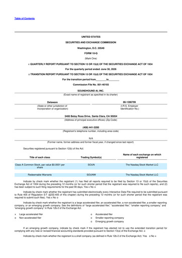 Miniature SoundHound AI 10-Q Rapport trimestriel 2026 