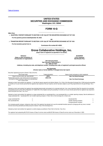 Thumbnail Grove Collaborative 10-Q Quarterly Report FY2022 