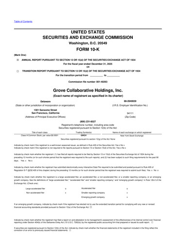 Thumbnail Grove Collaborative 10-K Annual Report 2025