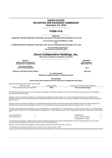 Thumbnail Grove Collaborative 10-Q Quarterly Report FY 
