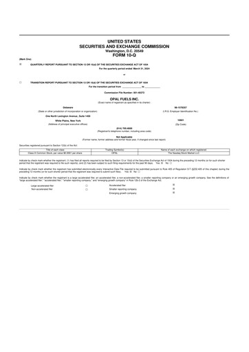 Vorschaubild OPAL Fuels 10-Q Quartalsbericht 2024 