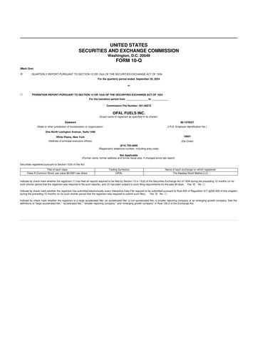 Vorschaubild OPAL Fuels 10-Q Quartalsbericht 2024 