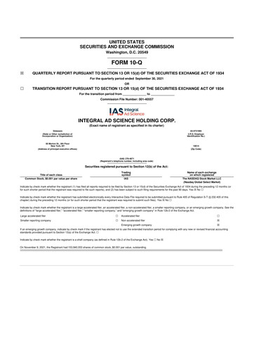 Thumbnail Integral Ad Science 10-Q Quarterly Report FY2021 