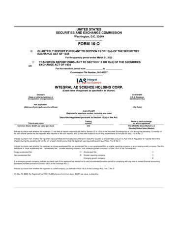 Thumbnail Integral Ad Science 10-Q Quarterly Report FY2022 