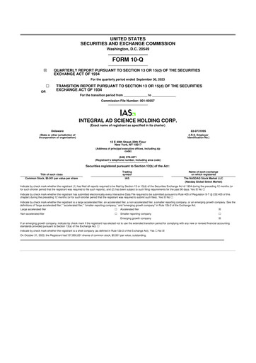 Thumbnail Integral Ad Science 10-Q Quarterly Report FY2023 