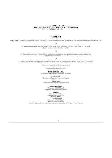 Thumbnail Similarweb 20-F Annual Report 2023