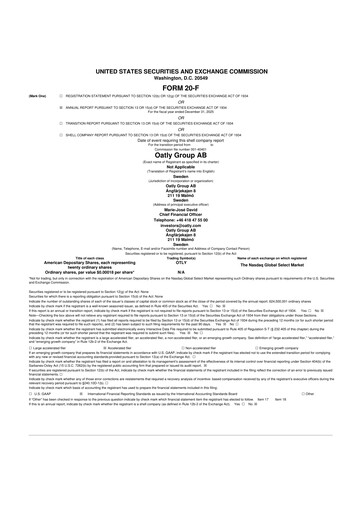 Thumbnail Oatly 20-F Annual Report 2025