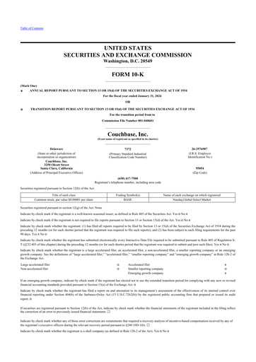 Thumbnail Couchbase 10-K Annual Report 2024