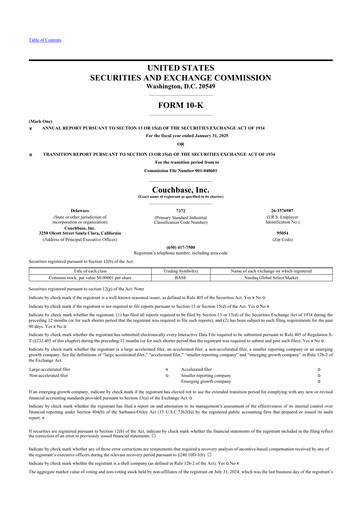 Thumbnail Couchbase 10-K Annual Report 2025