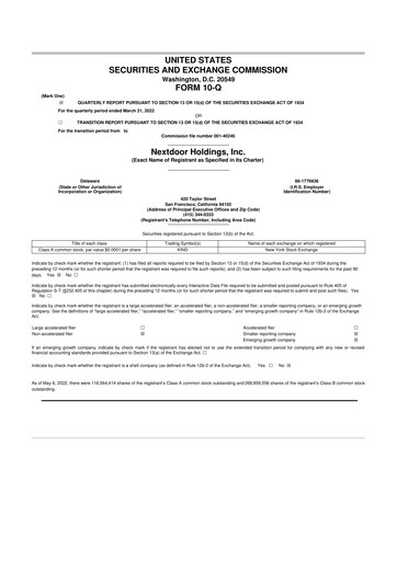 Vorschaubild Nextdoor 10-Q Quartalsbericht 2022 