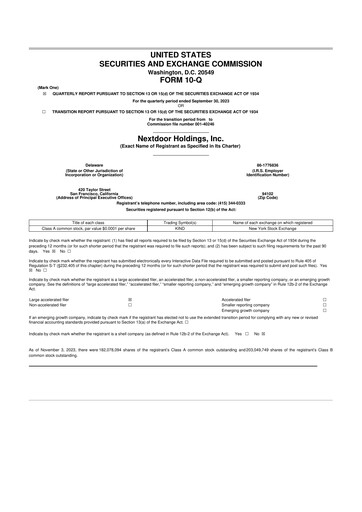 Vorschaubild Nextdoor 10-Q Quartalsbericht 2023 